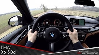 BMW X6 xDrive30d POV Test Drive  Acceleration 0  200 kmh [upl. by Caitrin]