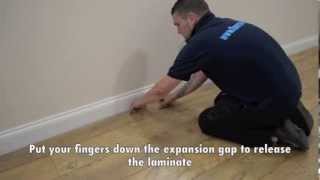 How to lift up laminate flooring [upl. by Kcirdle]