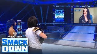 Paige returns to SmackDown to announce Bayleys WrestleMania opponents  FRIDAY NIGHT SMACKDOWN [upl. by Araet]