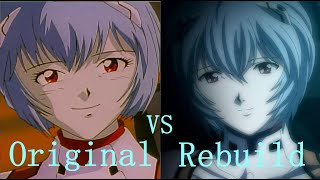 Evangelion Original vs Rebuild Rei [upl. by Siram]