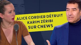 ALICE CORDIER DÉTRUIT KARIM ZERIBI SUR CNEWS [upl. by Beitz]