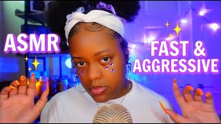 ASMR ⚡CRAZY FAST AND AGGRESSIVE TRIGGERS PART  💜🤤✨EXTRA CHAOTIC amp FAST 🔥♡ [upl. by Bodi413]