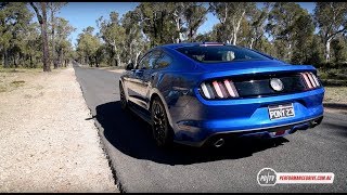 2017 Ford Mustang V8 0100kmh amp engine sound [upl. by Devitt507]