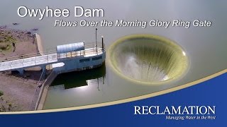 Owyhee Dam  Flows Over the Morning Glory Ring Gate [upl. by Laverna]