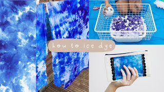 How To Ice Dye using Dylon Fabric Dye  DIY Tie Dye Tutorial [upl. by Lyndel768]