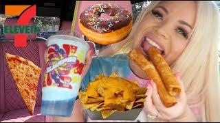 GAS STATION MUKBANG 7 ELEVEN EATING SHOW  TRISHA PAYTAS [upl. by Jola122]