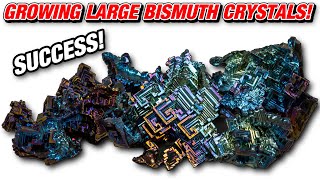 I FINALLY DID IT Growing Big Bismuth Metal Crystals [upl. by Ailimac]