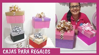 CÓMO HACER CAJAS PARA REGALO PASO A PASO Casa Carmelo [upl. by Barbabra]