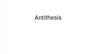 Antithesis Definition and examples [upl. by Onaicnop]