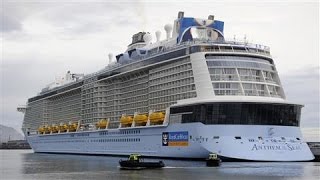 Royal Caribbean Cruise Ship Damaged by Rough Storm [upl. by Argile726]