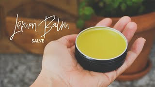 How To Make A HEALING LEMON BALM Salve  Easy Recipe [upl. by Sido531]