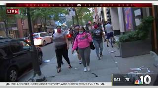 Widespread Looting in Center City Philadelphia After Floyd Protests Turn Violent  NBC10 [upl. by Hsenid]