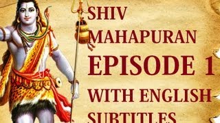 Shiv Mahapuran English Subtitles I Episode 1 Shrishti Utpatti  The Origin Of Life [upl. by Vallonia]