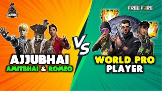 Ajjubhai and Desi Gamers vs World Pro Player Punkster Runner Bundle Gameplay  Garena Free Fire [upl. by Cody]