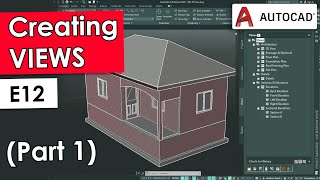 CREATING VIEWS Part1 in AutoCAD Architecture 2023 [upl. by Ennayhs]