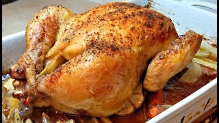 How to Cook Roast Chicken  Baked Chicken Recipe  Oven Roasted Chicken [upl. by Irb249]