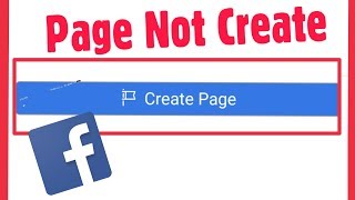 How To Fix Facebook Page I cant create a Page  Not Create Page  Name Problem Page [upl. by Amitarp]