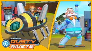 Rusty’s Monkey Business  Snow Problem amp MORE  Rusty Rivets  Cartoons for Kids [upl. by Ariad983]