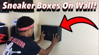 How To Put Your Shoe Boxes On Your Wall [upl. by Arramahs]