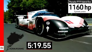 Fastest Lap Record At Nurburgring By Porsche 919 Hybrid Evo Explained [upl. by Acinorej]