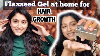 FLAXSEED Gel for HAIR GROWTH  Benefits amp How to make flaxseed gel at home [upl. by Sheffield194]