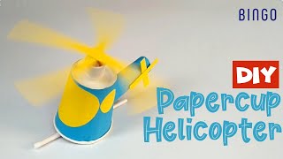 DIY Paper Cup Helicopter [upl. by Iona]