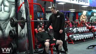 Smith Machine Incline Chest Press Tutorial [upl. by Rocray]