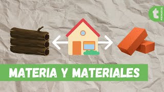 La Materia y Los Materiales diferencias y ejemplos [upl. by Aaren]