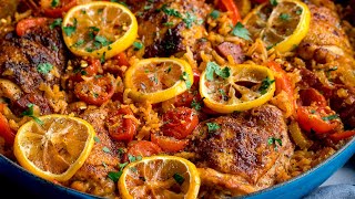 Spanish Chicken amp Dirty Rice  Easy One Pot Cooking Perfection [upl. by Harmon]