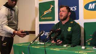 Duane Vermeulen press conference 050618 [upl. by Leeke534]