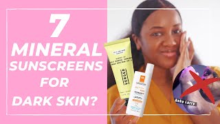 🚫👻 BEST Mineral Sunscreen for Darker Skin NO White Cast [upl. by Ecinue]