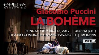 Giacomo Puccini LA BOHÈME  OPERA LIVE STREAMING [upl. by Eicnarf]