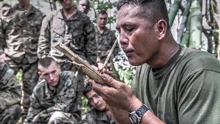 US Marines Learn Jungle Survival Skills From Philippine Marines [upl. by Simons]