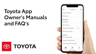 Toyota App  Owners Manuals and FAQs  Toyota [upl. by Vigor]