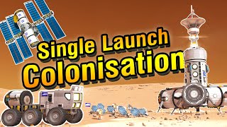 KSP Planetary Colonisation in ONE Launch [upl. by Aevin]