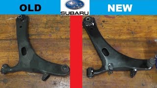 Subaru Lower Control Arm Replacement with BASIC HAND TOOLS [upl. by Alikat549]