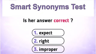 Synonyms Quiz  Test your English vocabulary [upl. by Akirdnahs414]