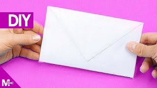 ► Como hacer un SOBRE CARTA de Papel en 5 MINUTOS 💌 [upl. by Vena676]