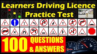 Indian Driving License Test  100 Important Questions and Answers  LLR Practice Test in English [upl. by Maupin]