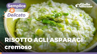 RISOTTO AGLI ASPARAGI  Ricetta con mantecatura perfetta [upl. by Relyuhcs]