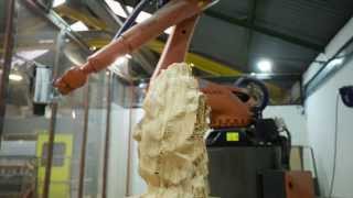 CNC robotic tree sculpting  Awesome time lapse [upl. by Enahsed293]