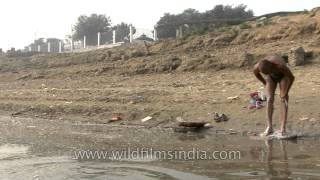 Varanasi famous for the bathing ghats along the banks of river Ganga [upl. by Supple234]