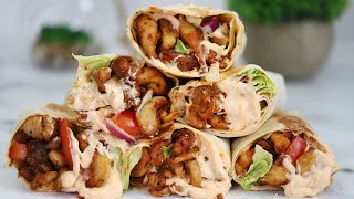 TASTIEST CHICKEN WRAP PERFECT CHICKEN WRAP [upl. by Louanne]