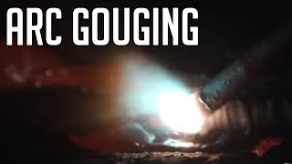 Arc Gouging Basics Part 2 Proper Torch Angle [upl. by Hanson]