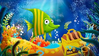 Bedtime Lullabies and Calming Undersea Animation Baby Lullaby Fish [upl. by Gristede]