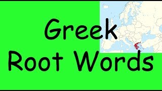 Greek Root Words [upl. by Llennyl]