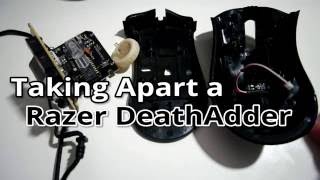 Razer DeathAdder disassembly  Cleaning Internals and Fixing Scroll Wheel Problems [upl. by Meibers716]