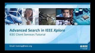 Advanced Search in IEEE Xplore [upl. by Aniuqaoj]