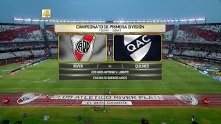 Partido Suspendido River  Quilmes Fecha 1 Primera División 2016 FPT [upl. by Cordie458]