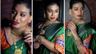 Male to Female Transformation  Maharashtrian Makeup Look  Best MtF Makeup Transformation [upl. by Lebar]